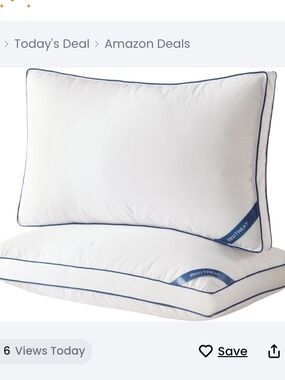BedTreat Goose Down Pillows Set of 2 Standard Organic Cotton Medium Firm